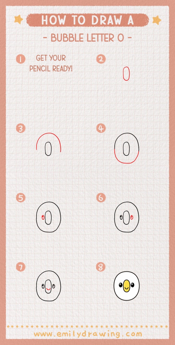 how to draw a bubble letter o pinterest pin
